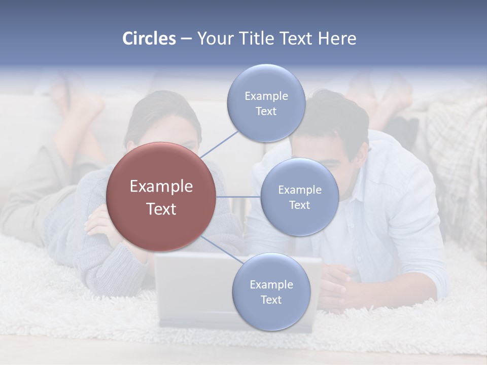 Laptop Handsome Internet PowerPoint Template