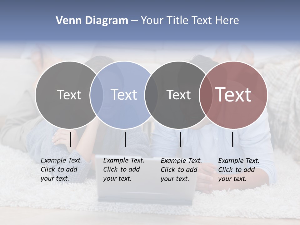 Laptop Handsome Internet PowerPoint Template