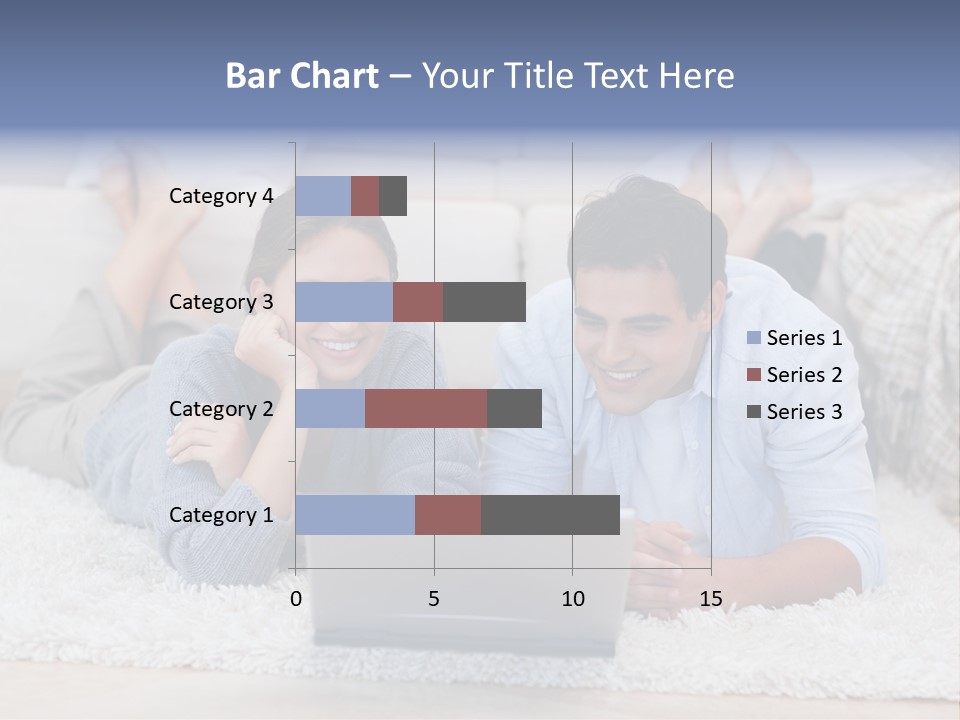 Laptop Handsome Internet PowerPoint Template