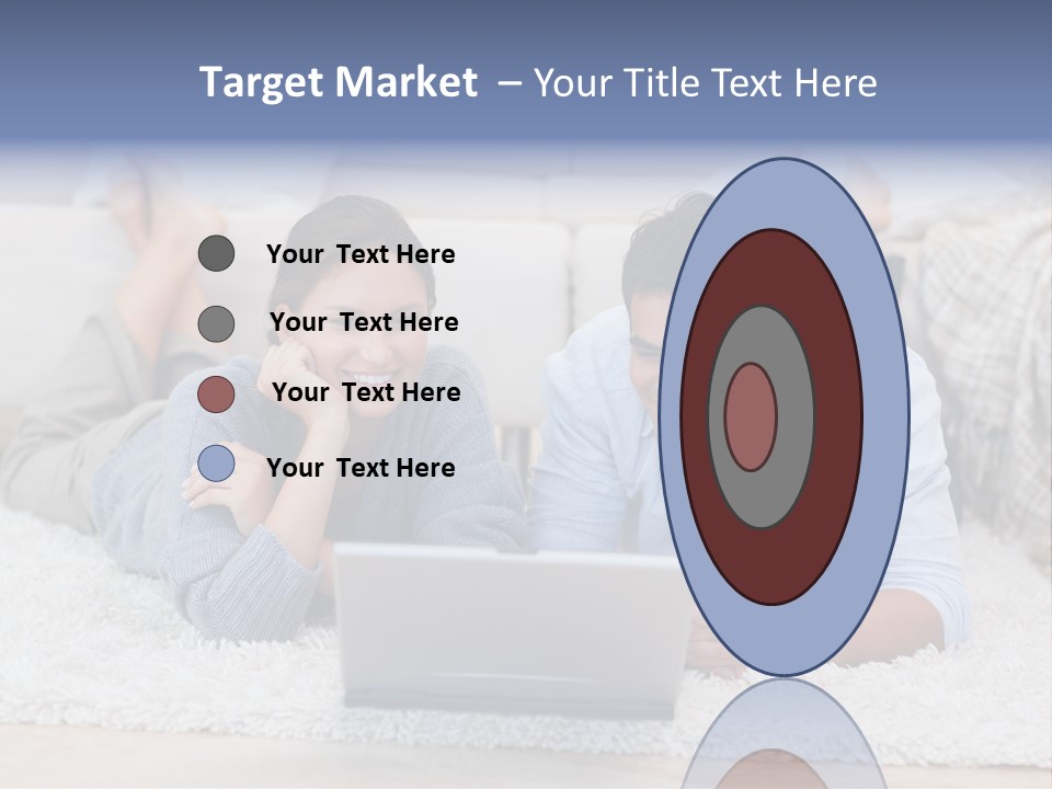 Laptop Handsome Internet PowerPoint Template