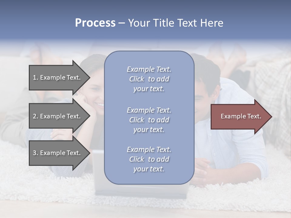 Laptop Handsome Internet PowerPoint Template