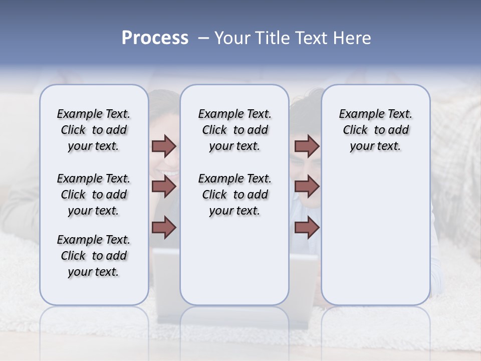 Laptop Handsome Internet PowerPoint Template