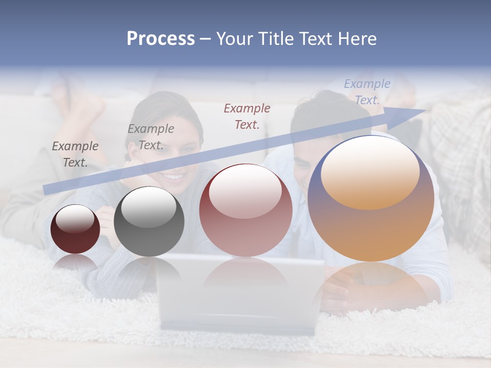 Laptop Handsome Internet PowerPoint Template