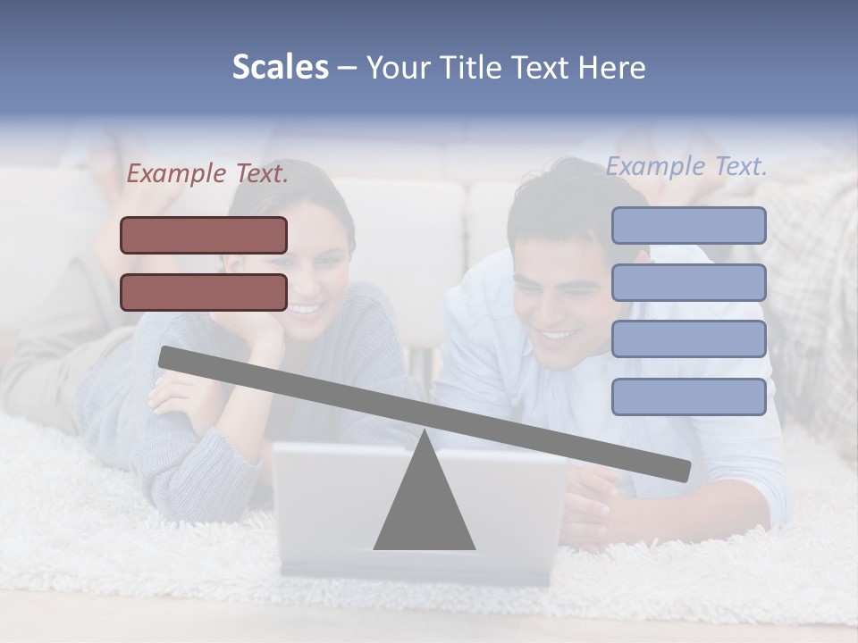 Laptop Handsome Internet PowerPoint Template