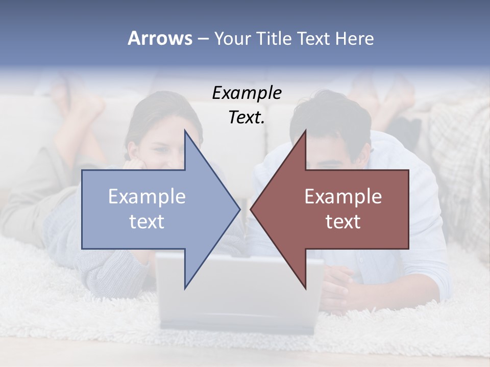 Laptop Handsome Internet PowerPoint Template