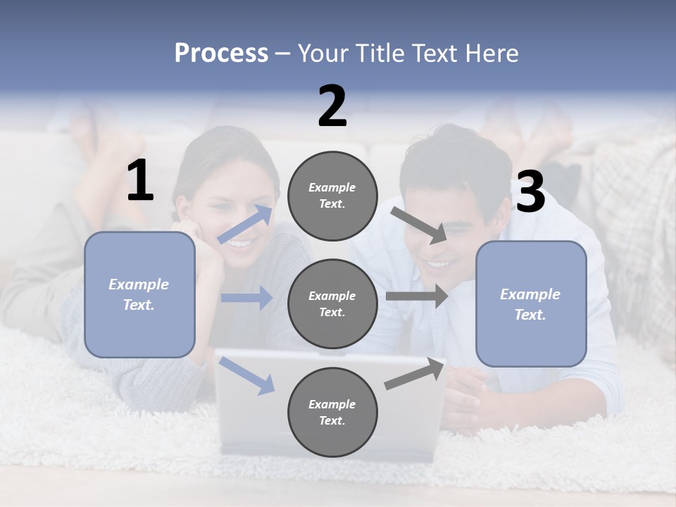 Laptop Handsome Internet PowerPoint Template