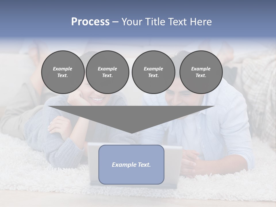 Laptop Handsome Internet PowerPoint Template