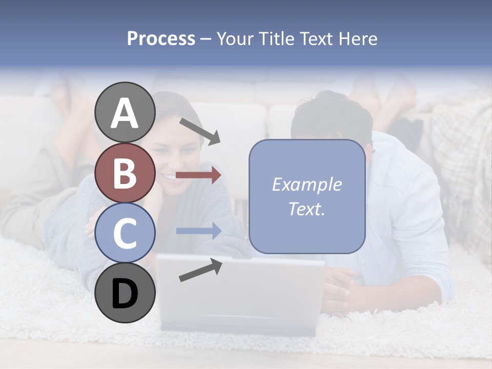 Laptop Handsome Internet PowerPoint Template