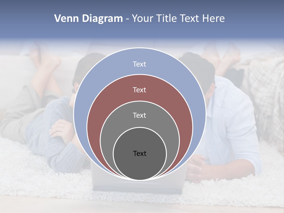 Laptop Handsome Internet PowerPoint Template