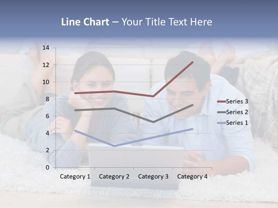 Laptop Handsome Internet PowerPoint Template