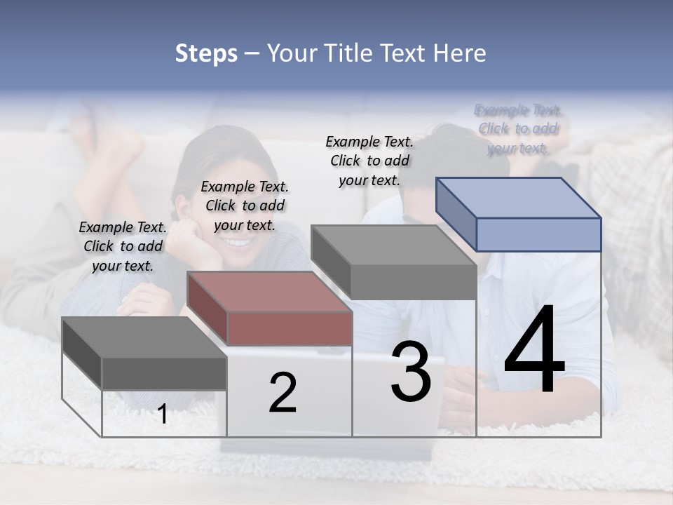 Laptop Handsome Internet PowerPoint Template