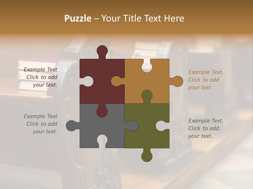 Pew Row Worship PowerPoint Template