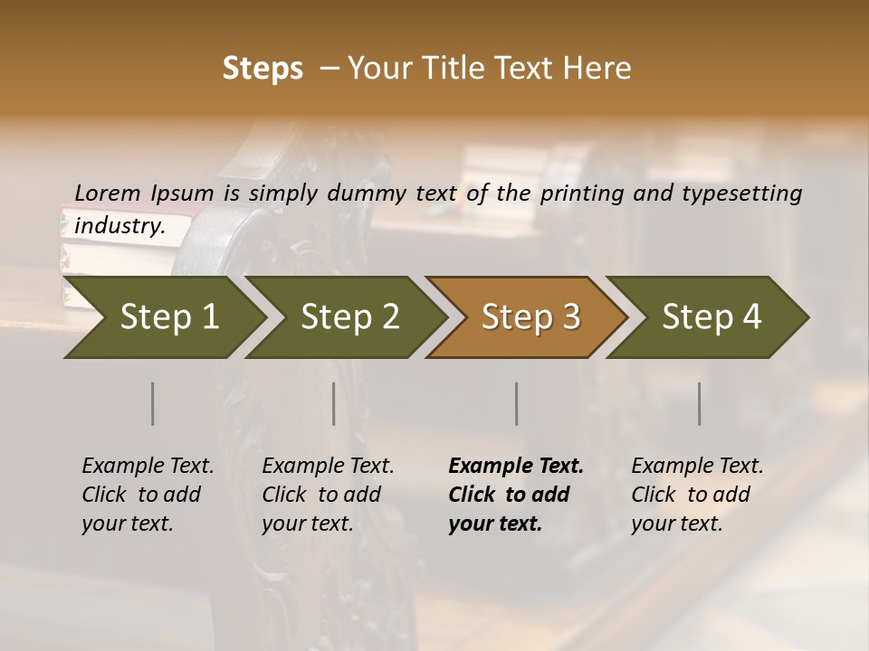 Pew Row Worship PowerPoint Template