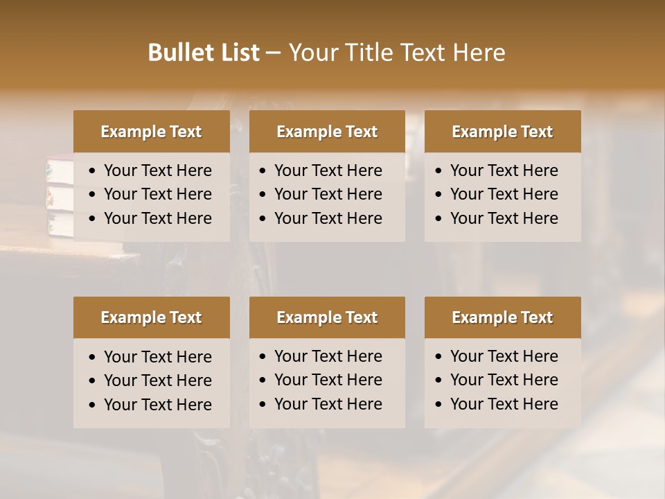 Pew Row Worship PowerPoint Template