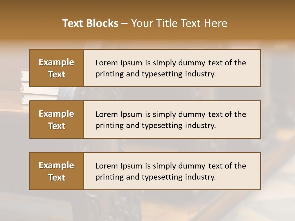 Pew Row Worship PowerPoint Template