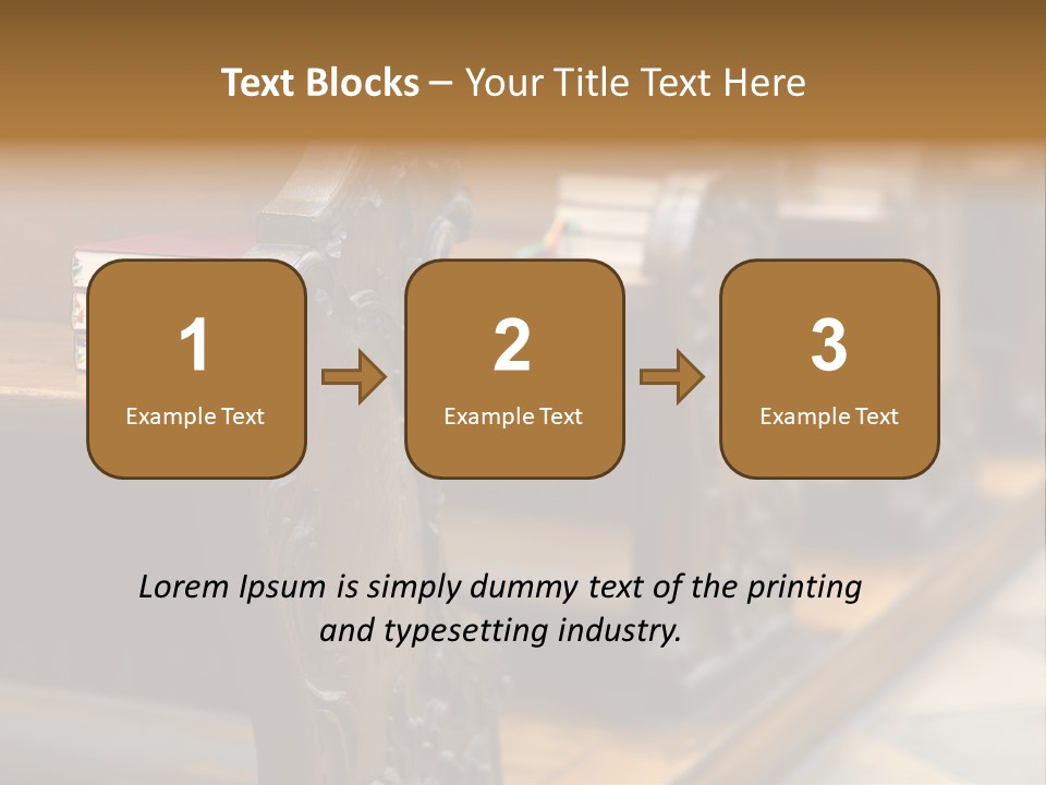 Pew Row Worship PowerPoint Template
