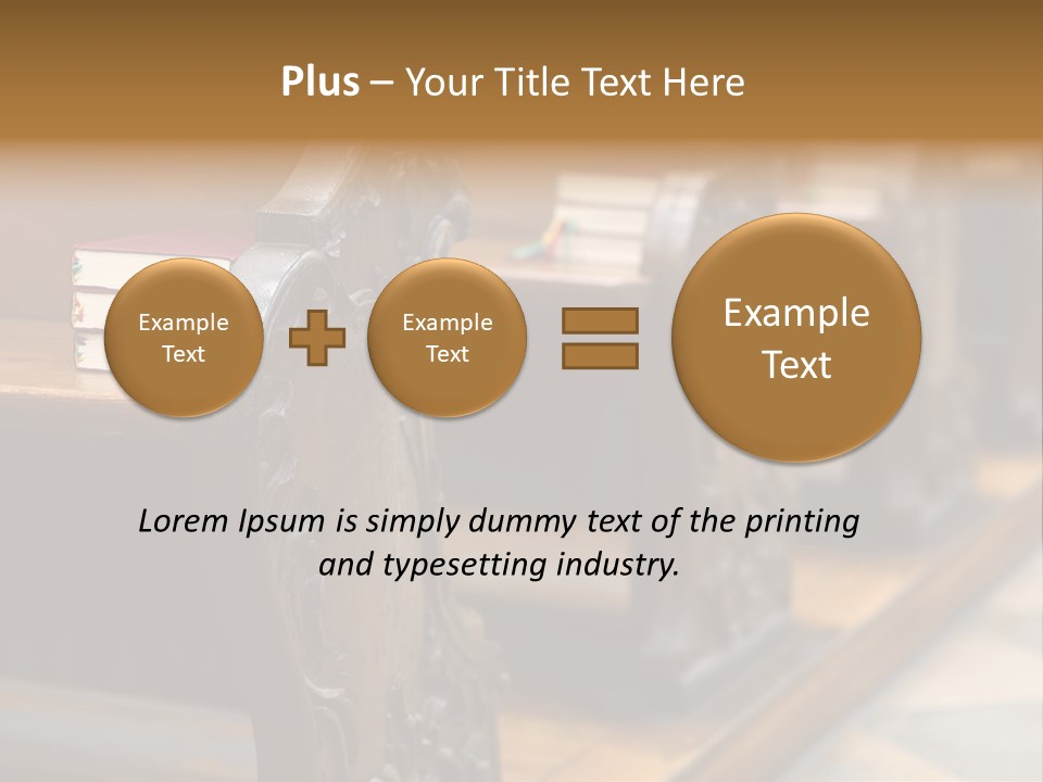 Pew Row Worship PowerPoint Template