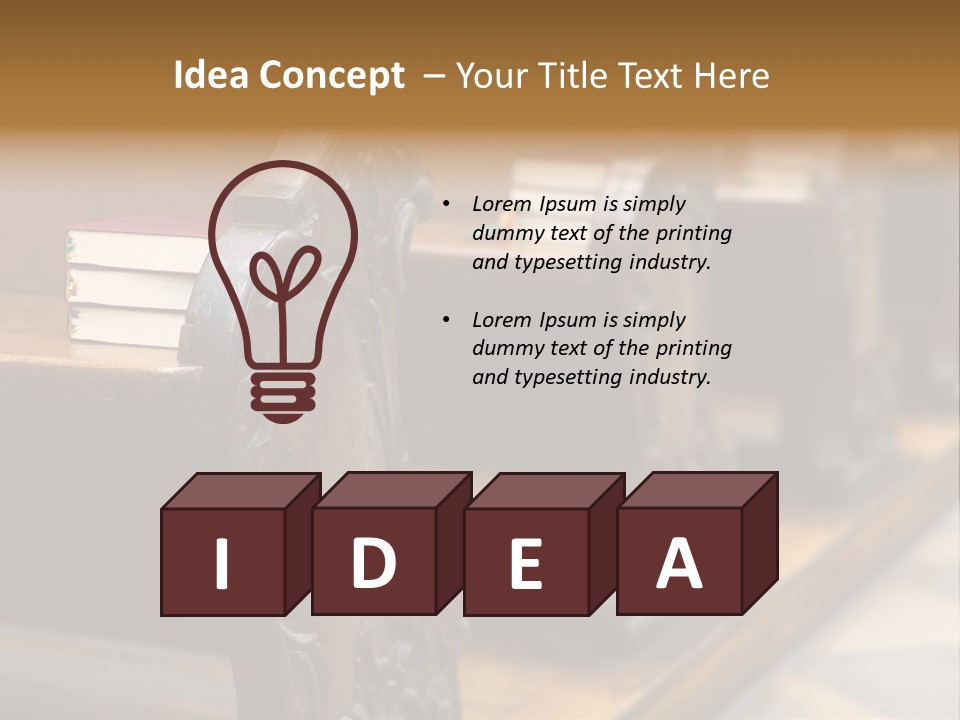 Pew Row Worship PowerPoint Template