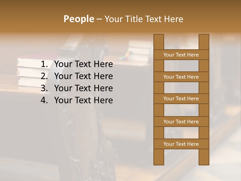 Pew Row Worship PowerPoint Template