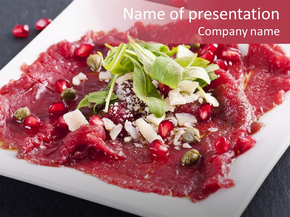 Haute Spice Fillet PowerPoint Template