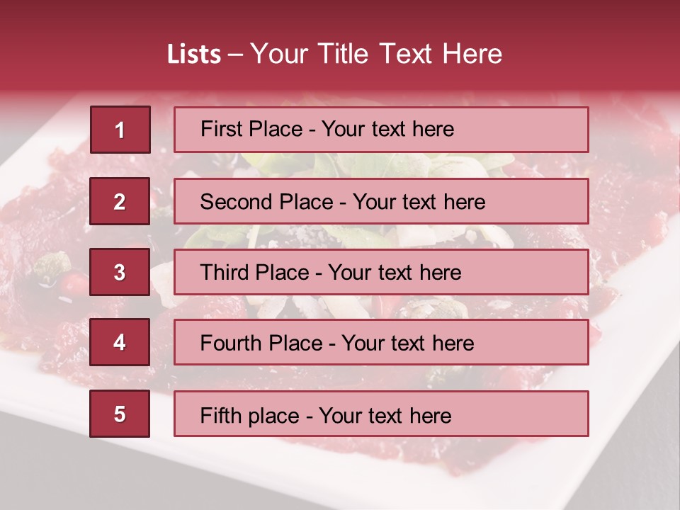 Haute Spice Fillet PowerPoint Template