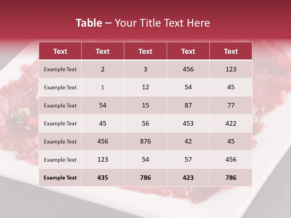 Haute Spice Fillet PowerPoint Template