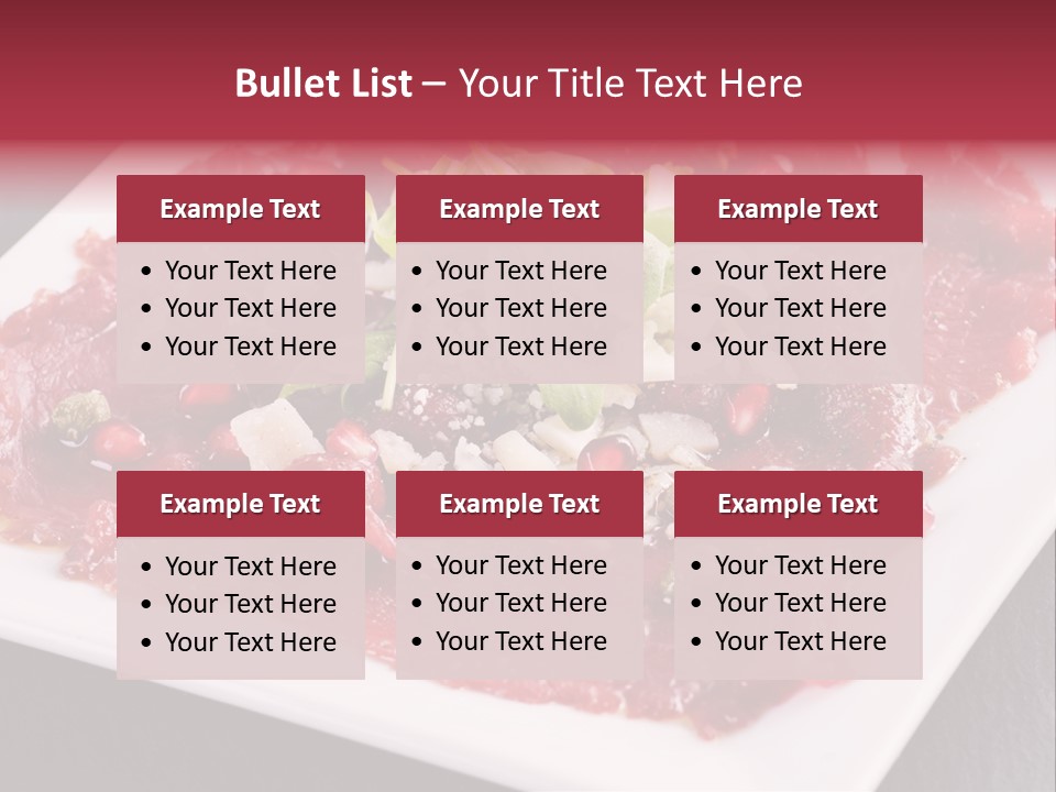 Haute Spice Fillet PowerPoint Template