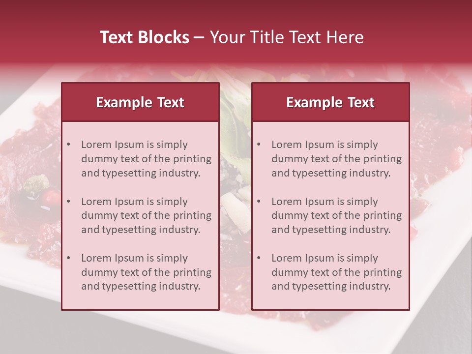 Haute Spice Fillet PowerPoint Template