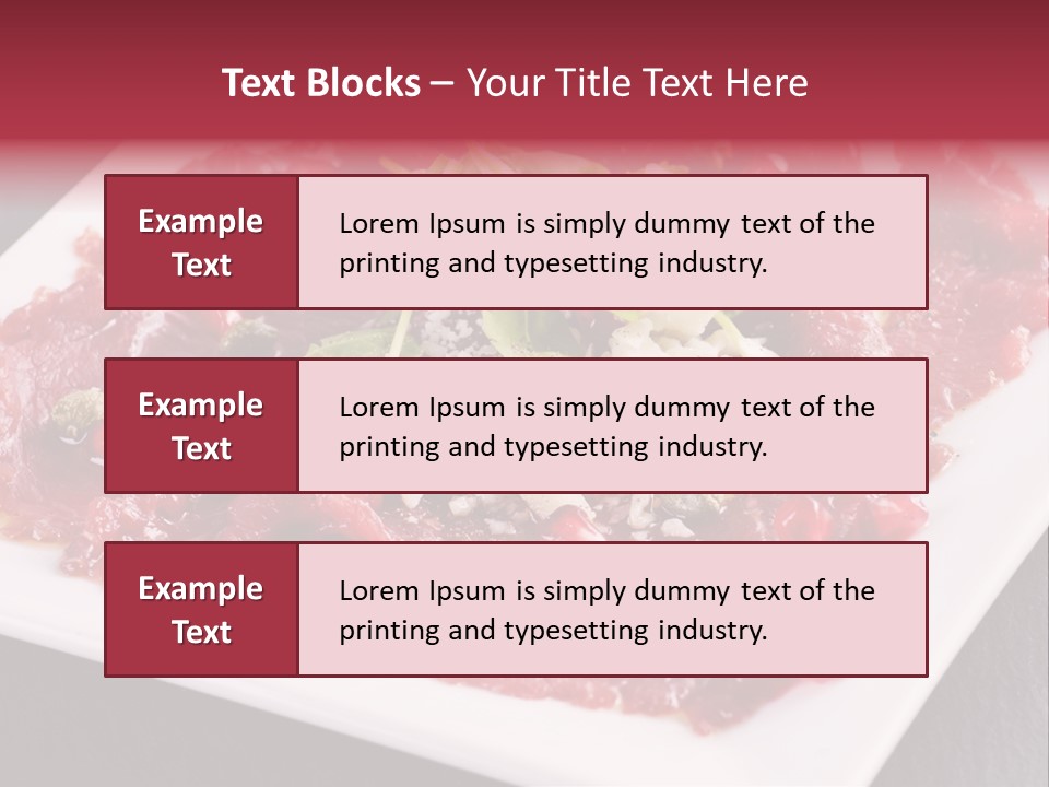 Haute Spice Fillet PowerPoint Template
