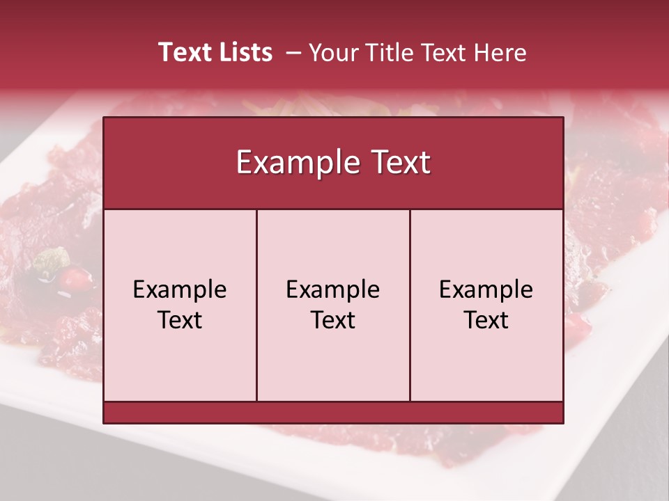 Haute Spice Fillet PowerPoint Template