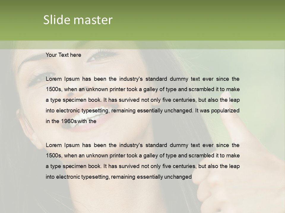 Confident Cute Relax PowerPoint Template