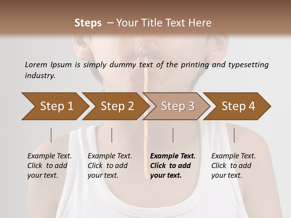 Sucking Meal Sauce PowerPoint Template