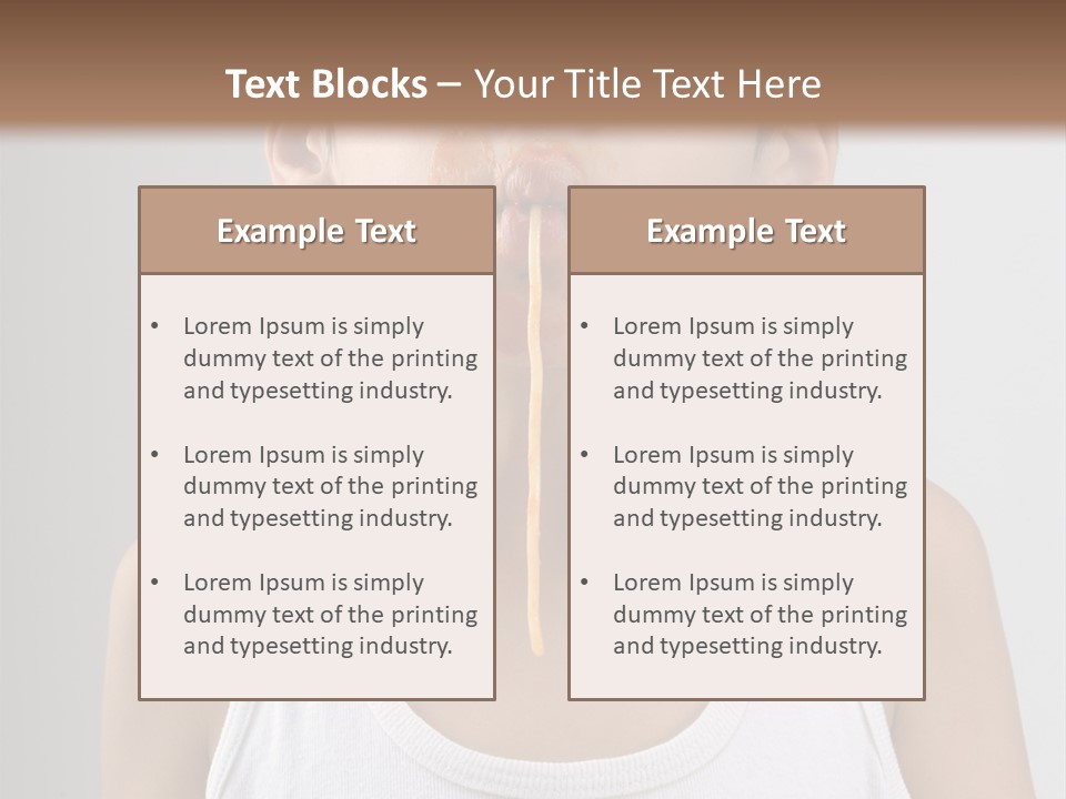 Sucking Meal Sauce PowerPoint Template