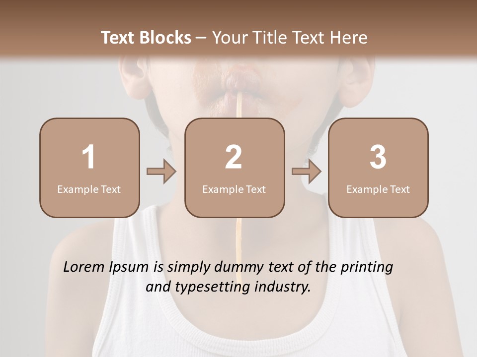 Sucking Meal Sauce PowerPoint Template