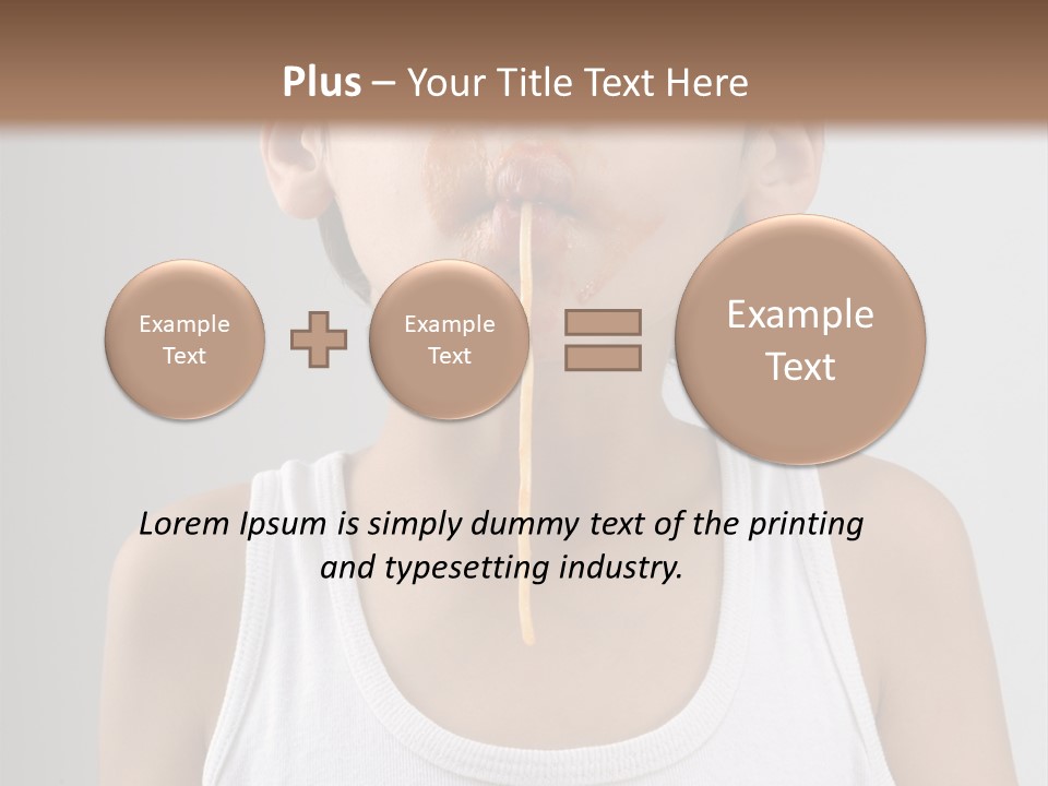 Sucking Meal Sauce PowerPoint Template