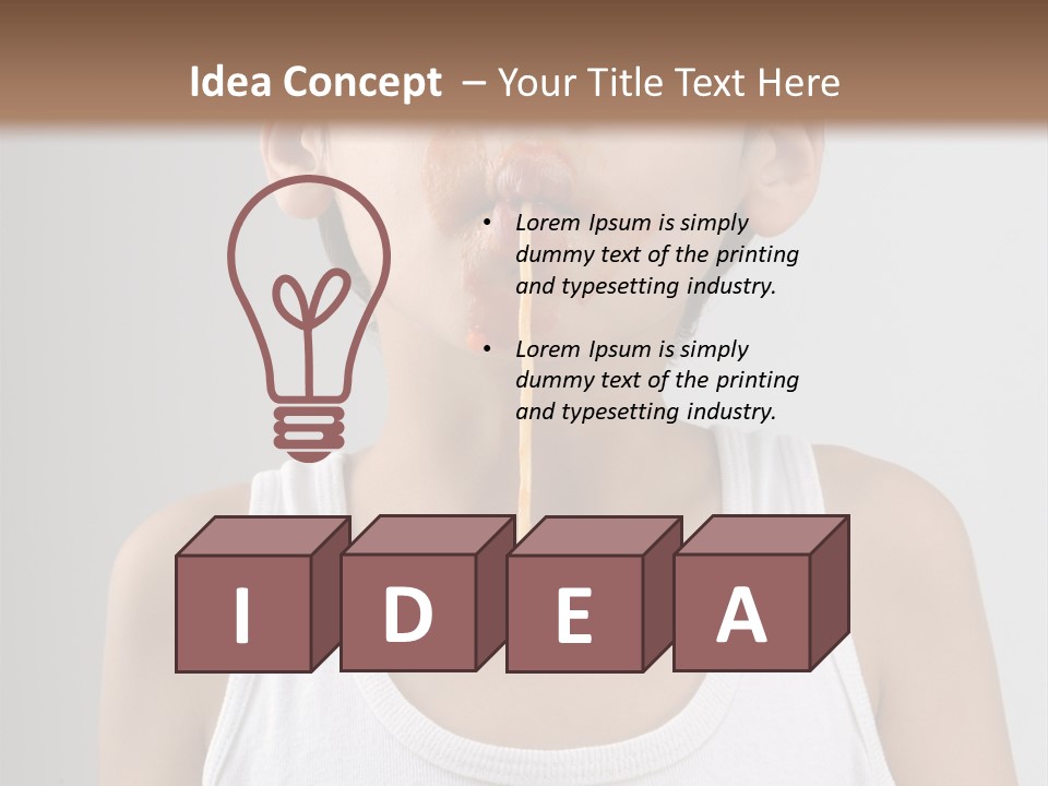 Sucking Meal Sauce PowerPoint Template