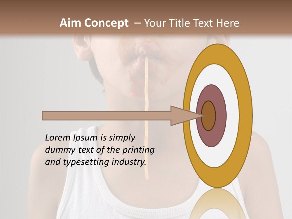 Sucking Meal Sauce PowerPoint Template