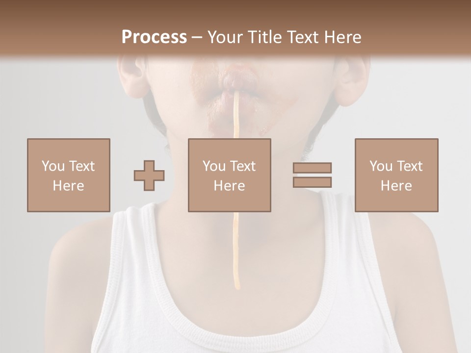 Sucking Meal Sauce PowerPoint Template