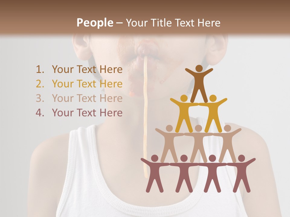 Sucking Meal Sauce PowerPoint Template