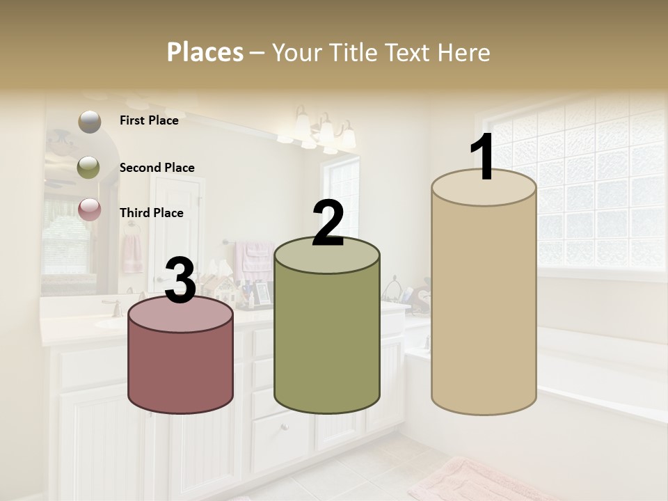 Tile Towel Counter PowerPoint Template