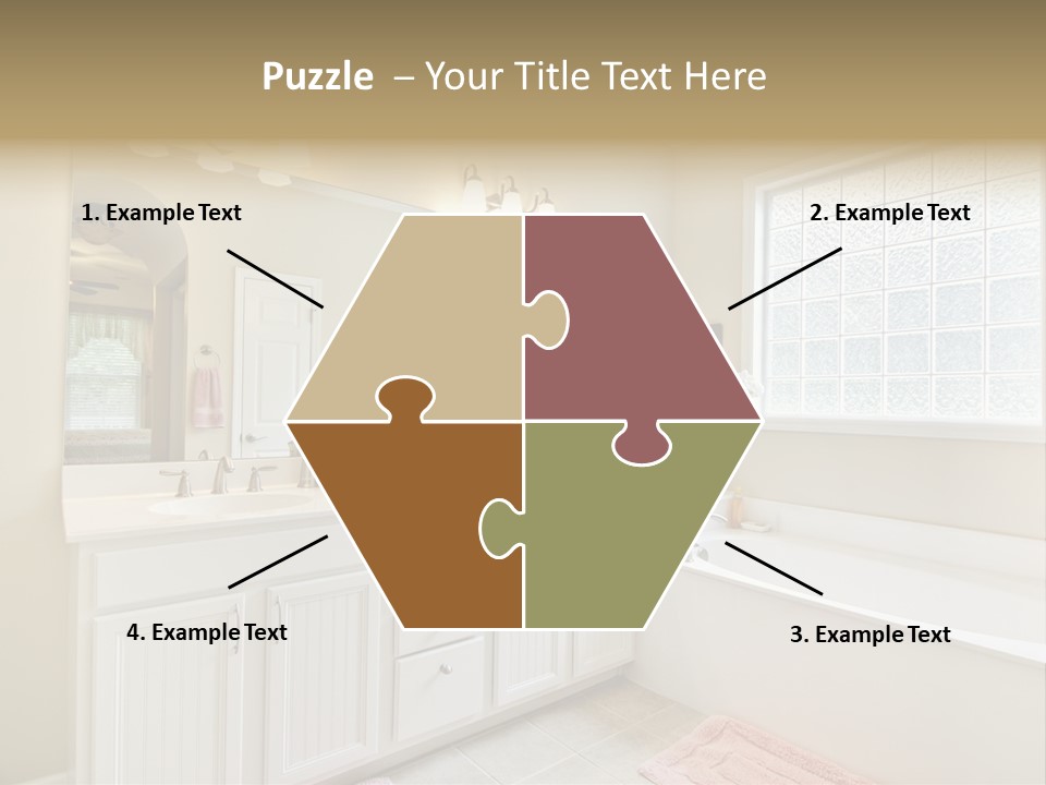 Tile Towel Counter PowerPoint Template