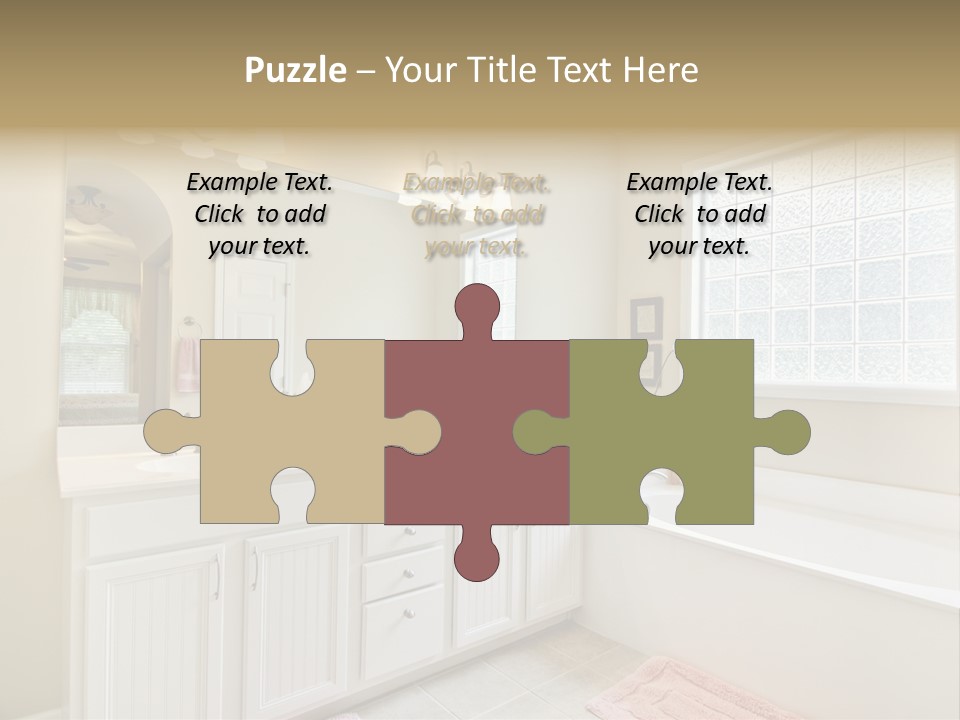 Tile Towel Counter PowerPoint Template