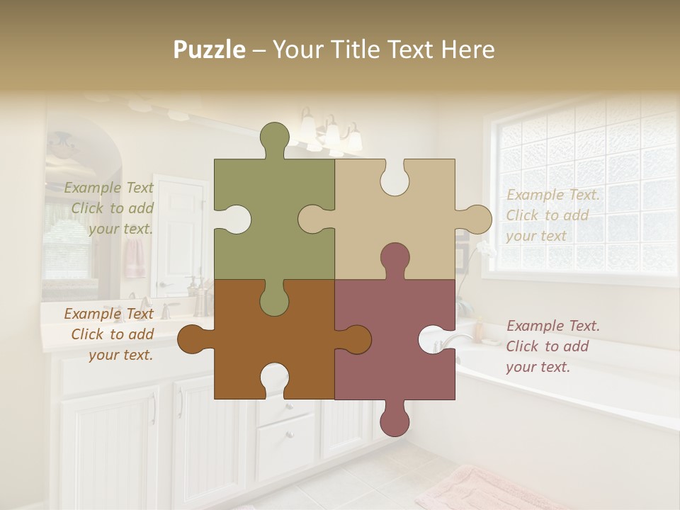 Tile Towel Counter PowerPoint Template