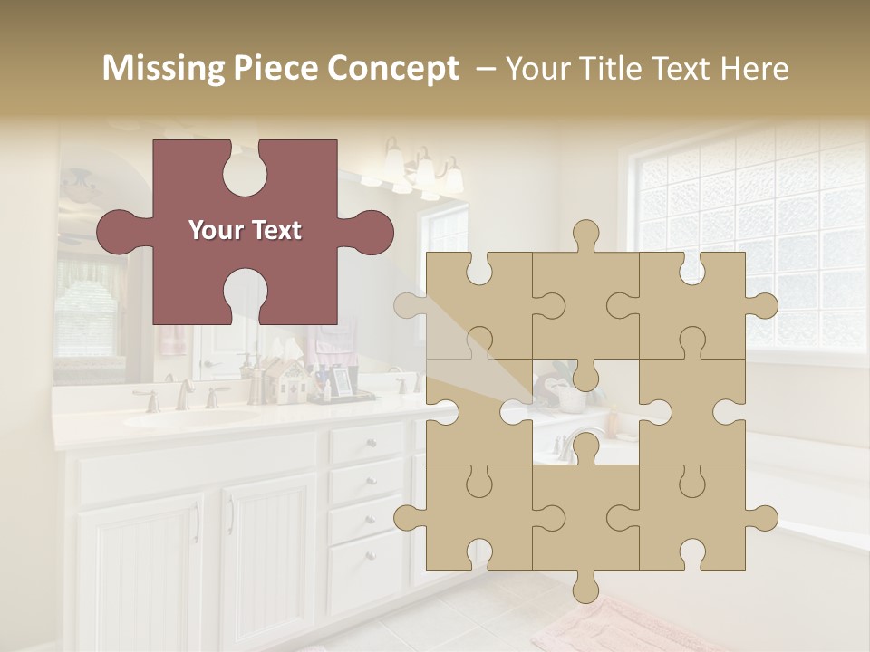 Tile Towel Counter PowerPoint Template