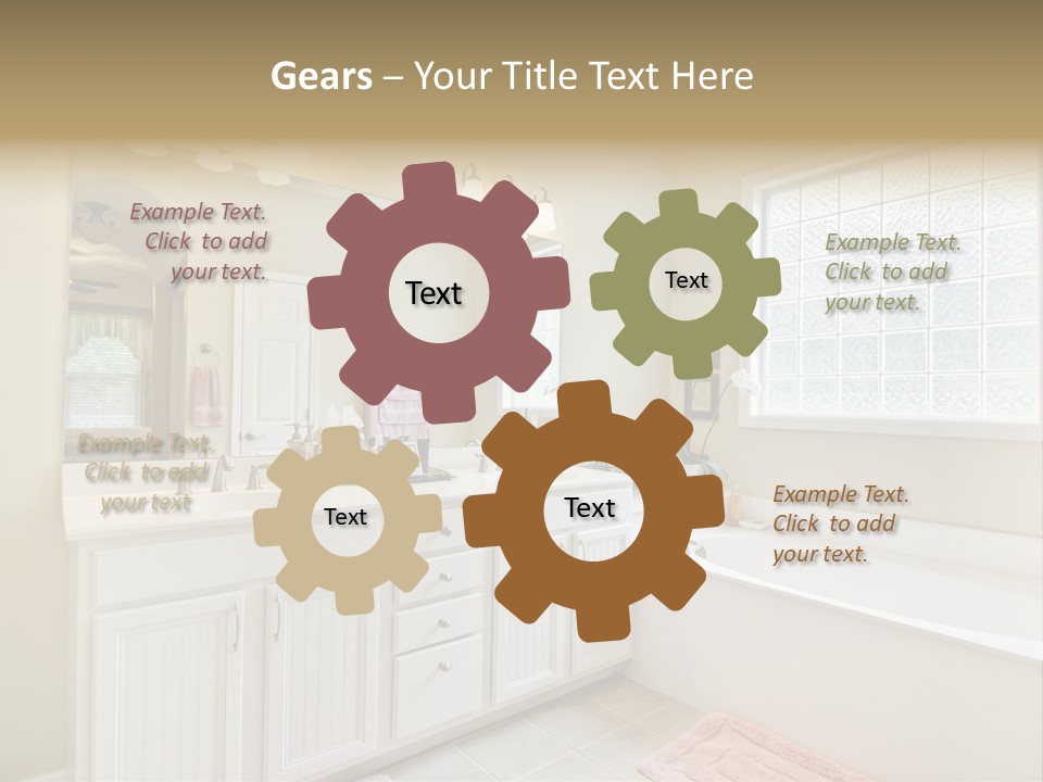 Tile Towel Counter PowerPoint Template