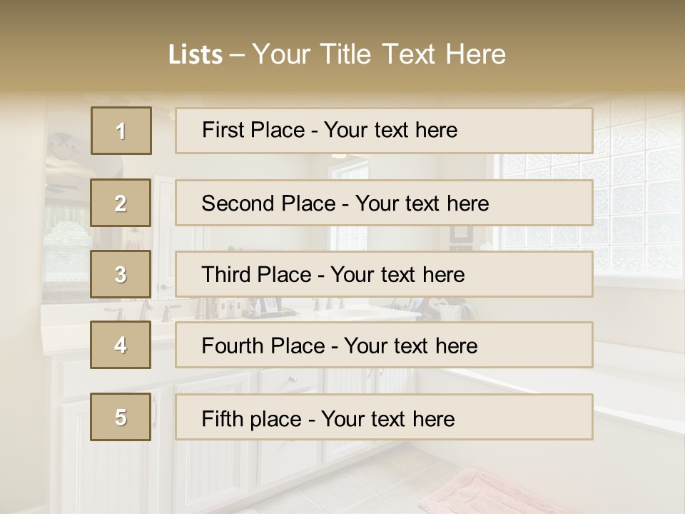 Tile Towel Counter PowerPoint Template