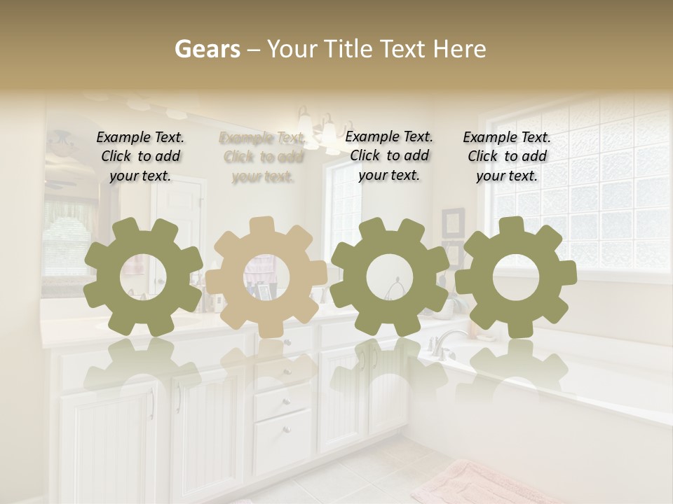 Tile Towel Counter PowerPoint Template