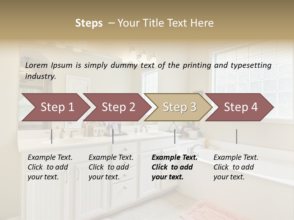 Tile Towel Counter PowerPoint Template