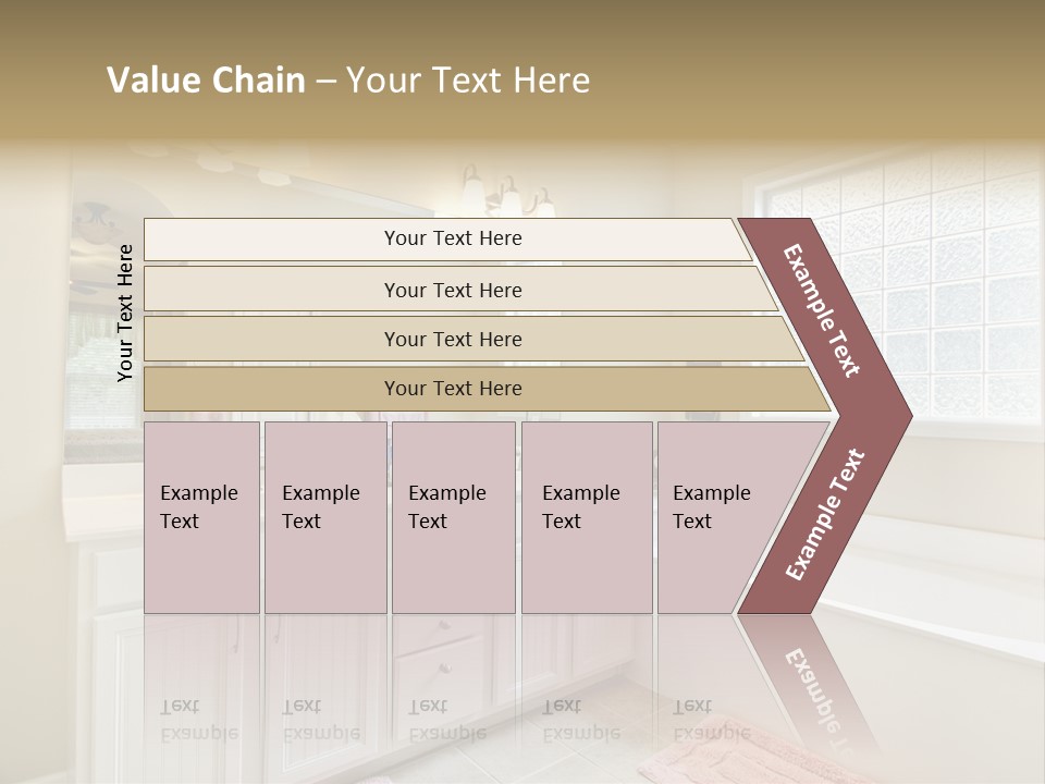 Tile Towel Counter PowerPoint Template