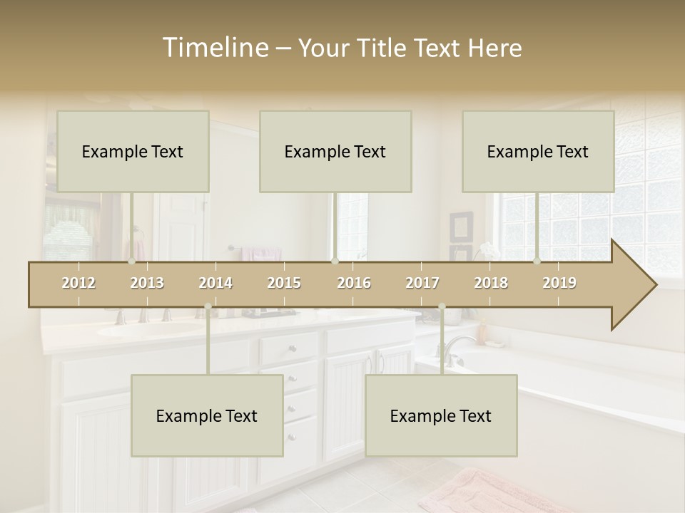 Tile Towel Counter PowerPoint Template